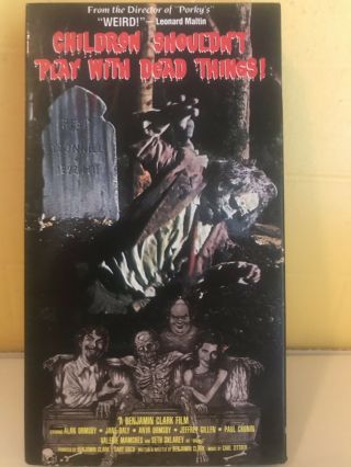 Children Shouldn’t Play With Dead Things Vhs,  Rare 1972 Horror