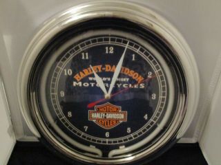 Harley - Davidson Official Licensed Product Neon Clock Rare