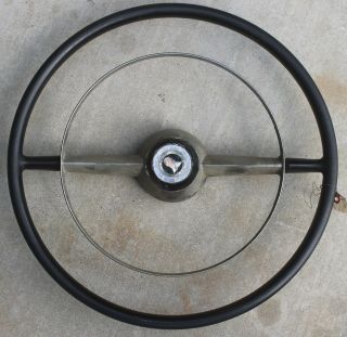 1952 Ford Steering Wheel And Horn Ring Rare