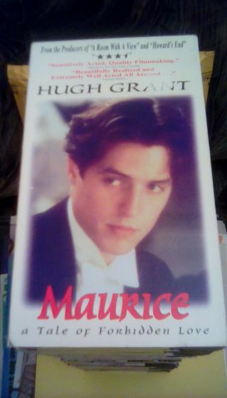 Maurice - A Tale Of Forbidden Love 1995 Vhs Hugh Grant Gay Homosexual Theme Rare