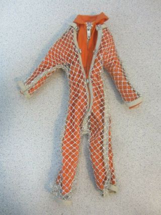 Vintage Rare Gi Joe Orange Jump Suit W/ High Voltage Cover Suit