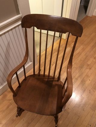 Vintage S.  Bent & Bros Colonial Adult Rocking Chair Antique