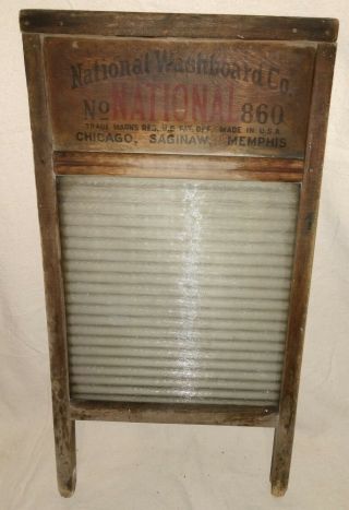 Antique National Washboard Co.  No.  860 Washboard Primitive Farmhouse