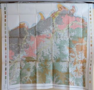 1910 Antique Color Map Jackson County Missouri Kansas City 30 X 30 0444