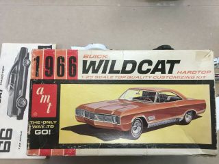 Vintage Amt 1:25 Scale 1966 Buick Wildcat Model Car Kit Junkyard Orig.  Issue