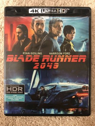 Blade Runner 2049 4k Ultra Hd,  Blu - Ray Rare Hdr ✔☆mint☆✔ No Digital