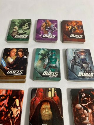 RARE Star Wars Epic Duels Board Game 2002 - replacement Cards 360 Total 2