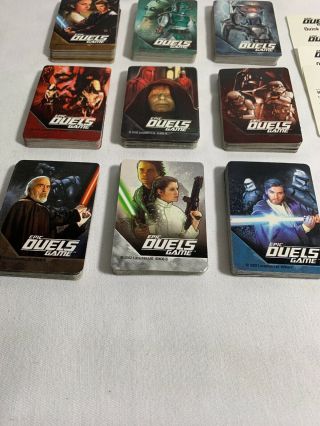 RARE Star Wars Epic Duels Board Game 2002 - replacement Cards 360 Total 3