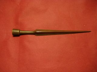 Antique Brass Lightning Rod Weathervane Spear Tip