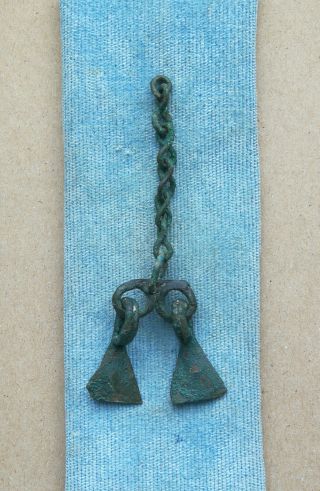 Viking Bronze Noisy Ducks Foot Pendant Amulet 9th - 10th Cent.  A.  D Rare