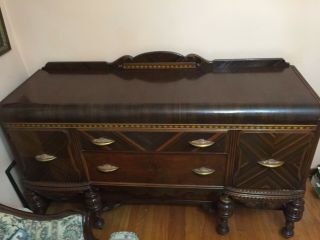 Dresser Long Wooden Antique