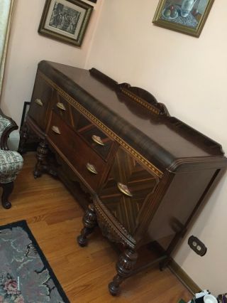 Dresser long wooden antique 2