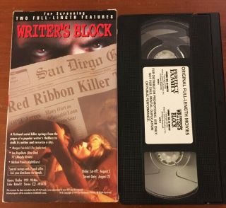 Writers Block Perfect Family Full Length Screener VHS RARE OOP Morgan Fairchild 2