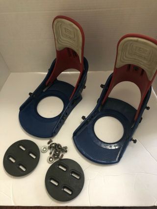 Vintage Burton Snowboarding Freestyle Bindings Mid 1990s Rare Vtg Made In Italy