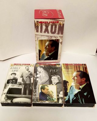 The Real Nixon Vhs 3 Tape Complete Collector 
