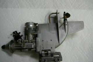 Rare Vintage K&b 3.  5cc Rc Outboard Model Boat Engine Marine Motor With Prop