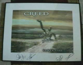 Rare Creed L.  E.  Hand Signed Autographed L.  E.  7/50 Litho.  Signed By All