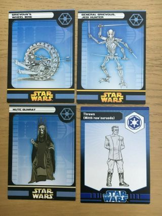 Wotc Star Wars Miniatures Selection Of 18 Very Rares /rares