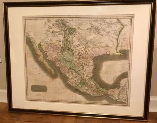 Rare Spanish North America Engraved Map From 1814 By John Thomson