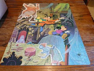 Rare Vintage Walt Disney Haunted House At Disneyland 100 Pc Jigsaw Puzzle