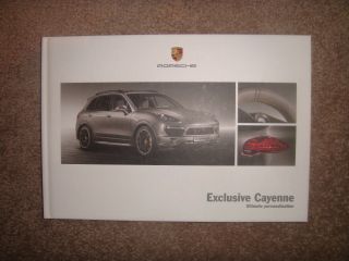 2012 Porsche Cayenne Exclusive Turbo S Brochure Very Rare