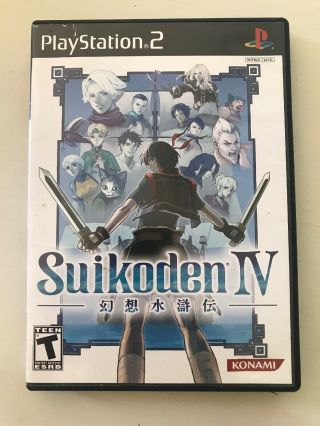 Suikoden Iv (sony Playstation 2,  2005) Ps2 Black Label Rare