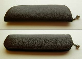 Montblanc 2 Pen Tartan Case for 124,  134,  144 set 1930 - 50s Size 4.  RARE. 2