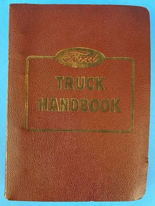 Rare 1952 Ford Truck Service Data Handbook - First Edition - Wow