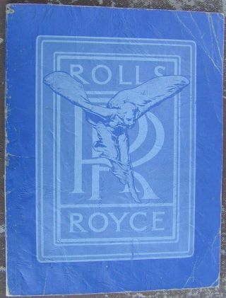 Old Book " The American Rolls - Royce " Phantom Ii Very Rare