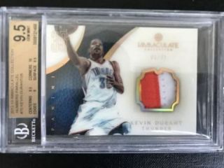 Kevin Durant 2012 - 13 Panini Immaculate Acetate Jersey Numbers Patch 5/35 Rare Sp