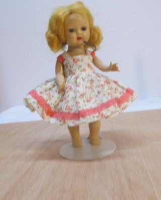 Vintage Nancy Ann Muffie Slw Blonde Doll 7 1/2 " Replaced Dress