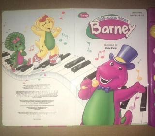 1999 Sing Along Songs Barney Well RARE Play A Sound Microphone 2