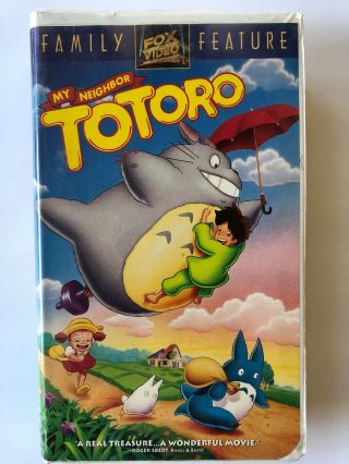 My Neighbor Totoro (vhs,  1993) Clamshell Rare Oop Vintage Collectible Fox Video