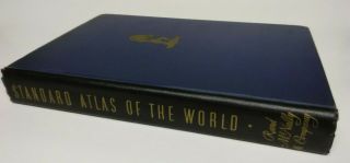 RARE VINTAGE 1942 rand mcnally standard atlas of the world 3