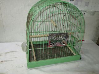 Vintage Bird Cage Wire Metal Dome Antique.  Collectible.
