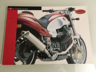 Rare Moto Guzzi Centauro V10 Brochure Classic Barn Find Classic Motorcycle Parts
