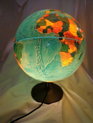 Scan Globe A/s Light Up World Globe Denmark 1985 Gb Edition - Karl F.  Harig