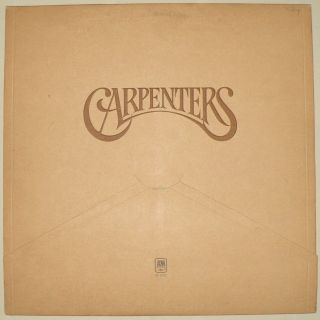 Rare 1971 Record Album " The Carpenters " A&m Sp 3502 Envelope Cover