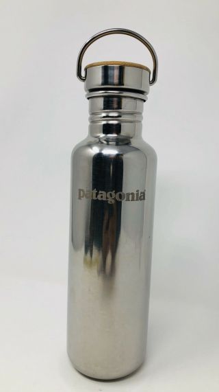 Patagonia 1 For The Planet Water Bottle 27 Oz / 800ml Rare Stainless 18/8