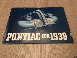 Rare Vintage 1939 Pontiac Dealer Counter Brochure With Paint Upholstery Samples