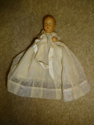 Vintage Story Book Doll 3 1/2 " Baby Doll Sleep Eyes