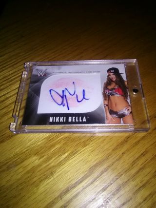 2017 Topps Wwe Nikki Bella Kiss Auto Autograph Kiss Card 25/25 Rare