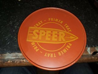 Vintage Speer 4 1/2 " Metal Primer Tray - Rare Item,  Old
