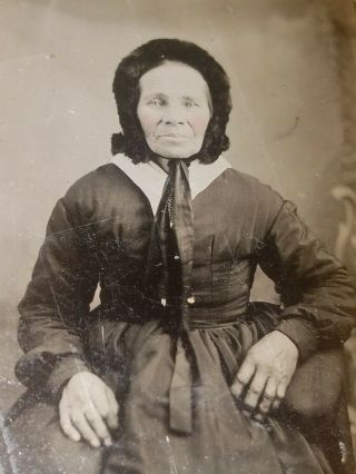 Rare 1860s Tintype Of African American Woman