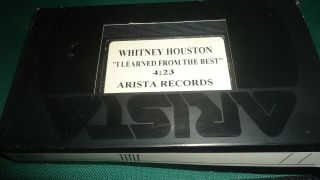 Whitney Houston Promo Video Vhs Arista Records Rare