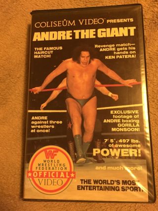 Wwf Andre The Giant Coliseum Video Vhs - Rare - Wwe