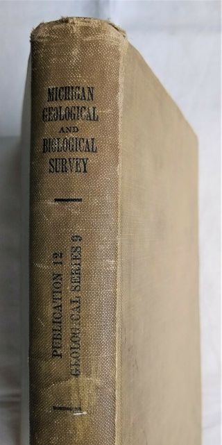 Geological Report Wayne County Michigan History Detroit Sherzer 1913 1st Ed Rare
