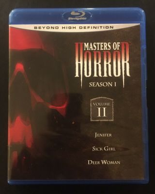 Masters Of Horror Season 1 Vol 2 Blu - Ray W/insert John Landis Dario Argento Rare