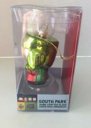Kurt Adler Christmas Ornament Glass South Park Kyle Rare Handcrafted 4” Tall 2