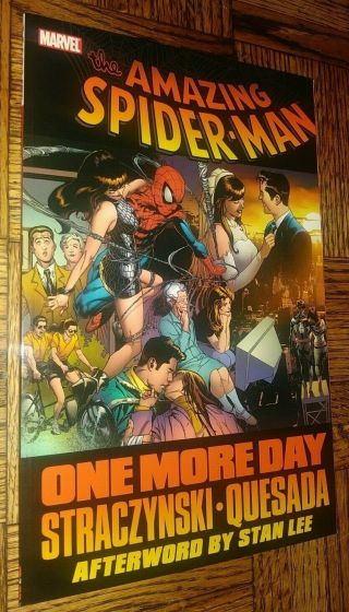 Marvel Comics The Spiderman One More Day Tpb Novel Book Very Rare